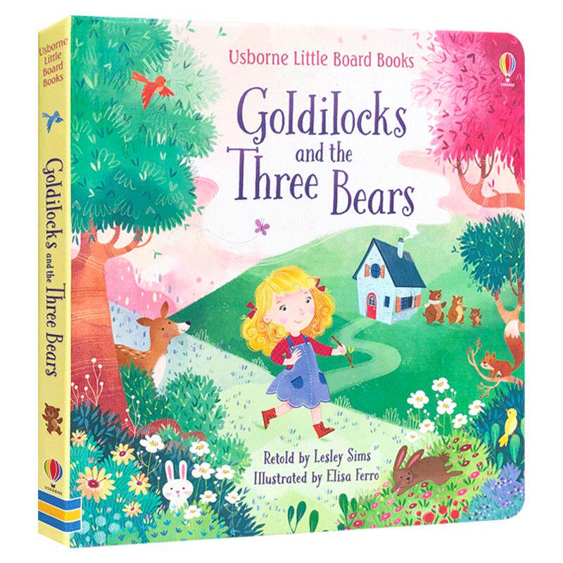 Goldilocks and the Three Bears金发女孩和三只小熊 英文原版绘本经典童话故事1-6岁Usborne尤斯伯恩出品Little Board Books系列