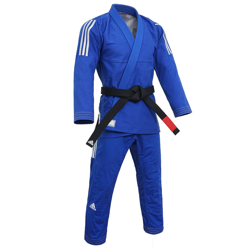 adidas阿迪达斯巴西柔术服男女儿童职业比赛蓝白训练道服JJ430PRO
