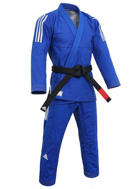 adidas阿迪达斯巴西柔术服男女儿童职业比赛蓝白训练道服JJ430PRO