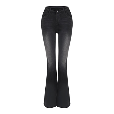 v腰丰胯微喇牛仔裤2025款