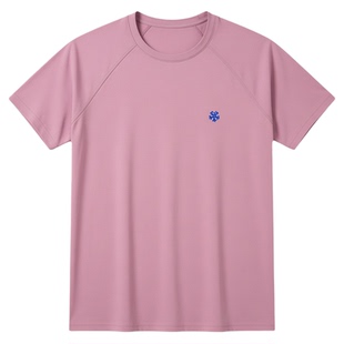 AFTERGLOW多巴胺色显大健身训练短袖 高弹透气肌理运动面料紧身衣