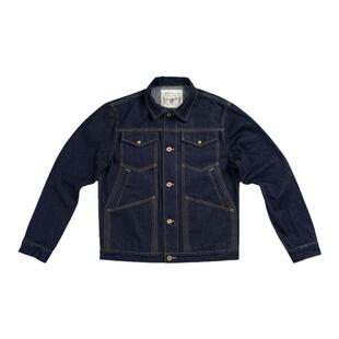 美式复古咔叽多袋工装外套重磅原浆15.6OZ新疆棉机车牛仔夹克RRL