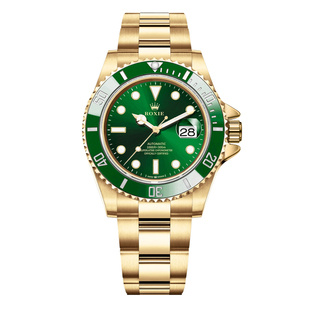 瑞士劳家绿水鬼男士全自动机械表男款手表时尚潮流夜光防水腕表男