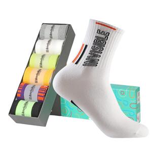 隐形盾正品新款四季抗菌防臭男大童袜子吸汗速干休闲ins长筒潮袜