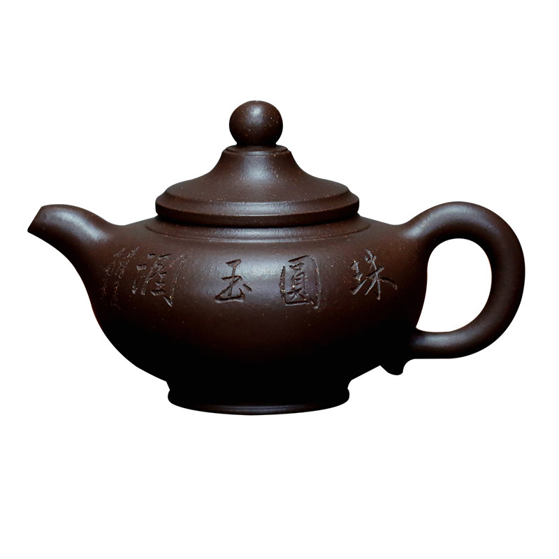 涌泉壶高工陈顺根纯全手工紫砂壶