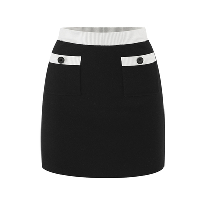 MARYLING玛俪琳2023春秋黑白配针织半身裙A1CBW05550