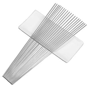 烧烤签子不锈钢圆签家用羊肉串烤肉铁签子户外烧烤工具钢签铁钎子