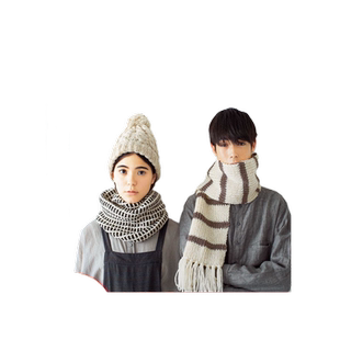 当当网 新手学棒针 帽子&围巾 零基础棒针编织入门 新手学帽子围巾毛线编织教程 秋冬羊毛线围脖手套图解 手作保暖针织品制作指南