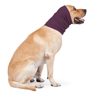 春秋款安抚情绪狗狗头套防咬防舔洗澡可爱防惊吓脖套小围巾大型犬