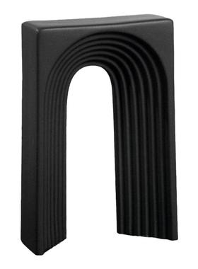 客厅白瓷简约黑白抽象几何摆件