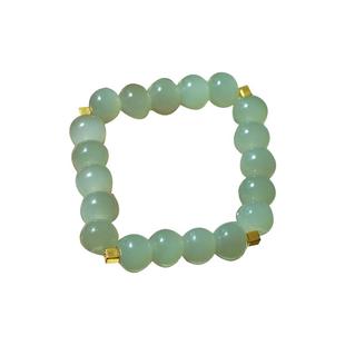 良器艺术| 天然和田玉青玉手串女高品质算盘珠冰底起荧光纯金片