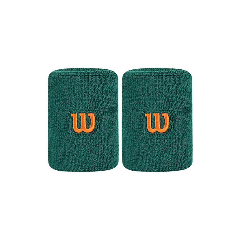 wilson威尔胜运动护腕网球羽毛球篮球棉质吸湿保护白黑色长短护腕