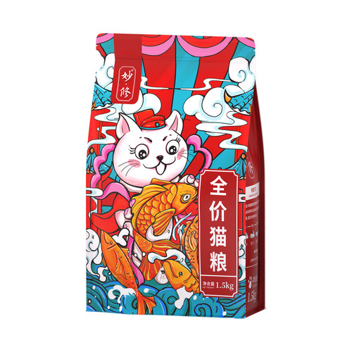 妙修无谷天然猫粮9kg折耳英短蓝猫布偶橘猫田园猫成幼猫粮全阶段