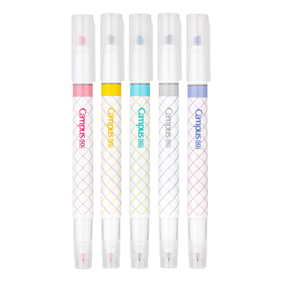 国誉双头马克笔淡色系荧光笔