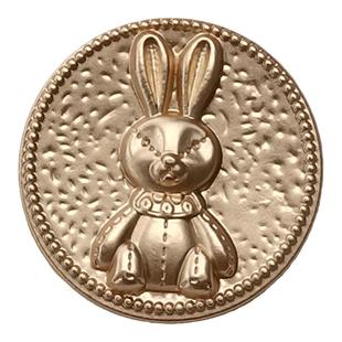 艺森ESSTUDIO 小兔子纽扣金属毛衣扣子小香优雅风西装外套装饰扣