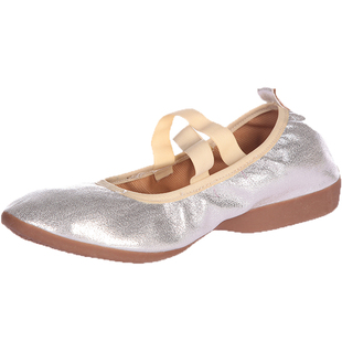 正品新款帆布真皮教师鞋带跟练功鞋软底瑜伽鞋中跟女士民族舞蹈鞋