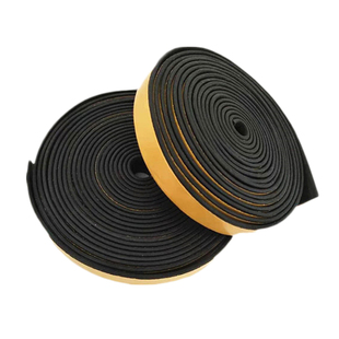 EPDM三元乙丙自粘发泡密封条单面带胶橡胶条船用配电机柜防水减震