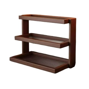 桌面亚克力杯架置物架复古水杯收纳小型咖啡转角架子玻璃晾衣承重