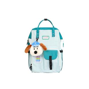 LOLA DESIGN可爱挂件书包 复古学院风双肩包初中高中女生旅行背包