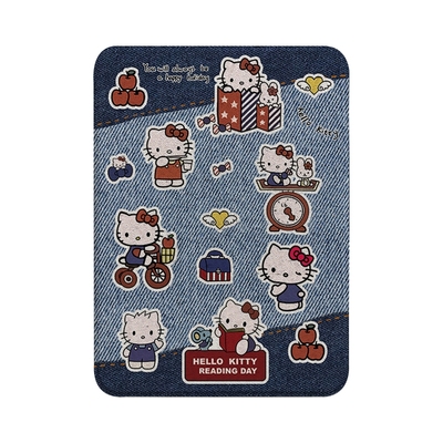 卡通牛仔KT猫拼贴适用苹果平板壳