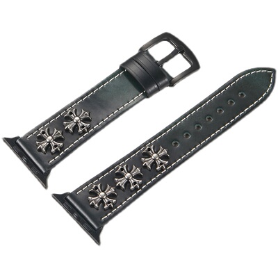 潮牌iwatch67se适用代复古表带