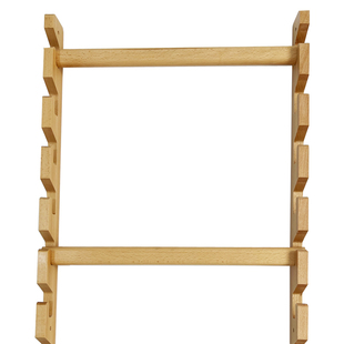 榉木任意撑可调节挂衣杆衣通儿童成长型挂杆衣橱横杆橱柜挂杆法兰