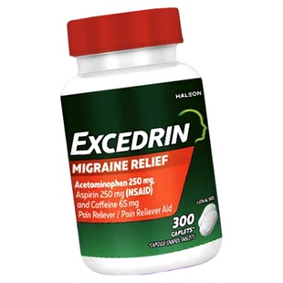 美国进口 Excedrin埃克塞德林偏头痛缓痛片加强型300粒