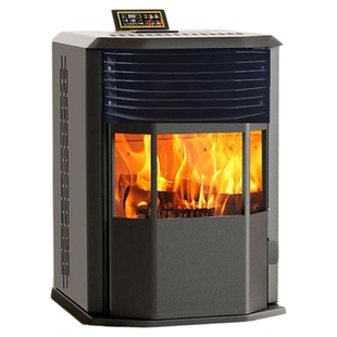 高端欧式生物质颗粒取暖炉农村家用室内采暖炉办公室无烟柴火炉