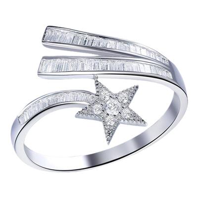 米莱珠宝18k金钻石戒指群镶