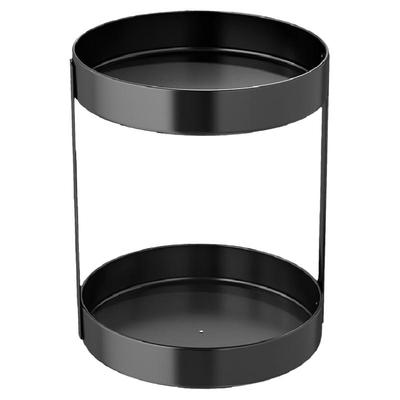 碳钢新中式3层旋转置物架可移动