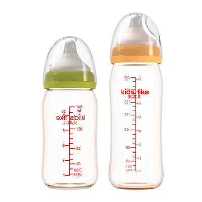 新生PPSU带吸管把手柄塑料奶瓶