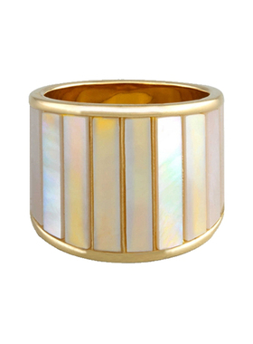 2022年新款潮白贝母戒指