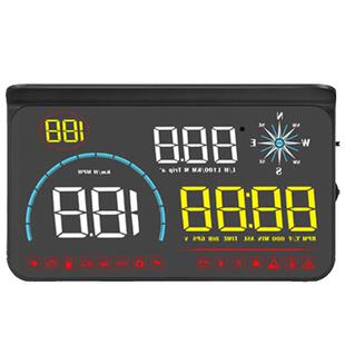 车载HUD抬头显示器无线GPS卫星汽车海拨油耗速度显示测速带电子狗