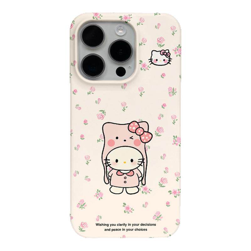 粉花KT猫适用iphone18promax苹果17个性16plus菲林壳15/14高级感12创意11pro软壳xsmax潮牌卡通保护套XRAIR