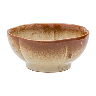 米饭碗景德镇同款粗陶家用中古风一人食饭碗吃饭碗侘寂风日式餐具