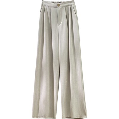 老钱风西装阔腿裤气质设计感小众