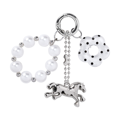 壳试验波点花环-珍珠创意手机链