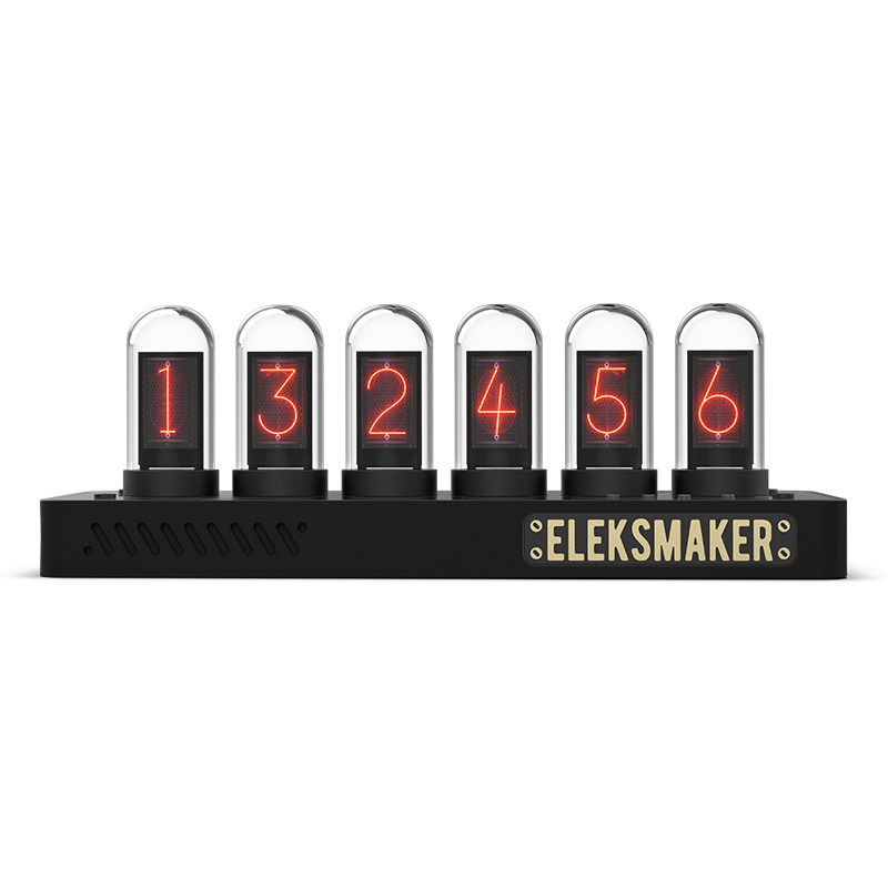 EM｜RGB拟辉光管时钟桌面摆件男友礼物命运石之门｜EleksTube IPS