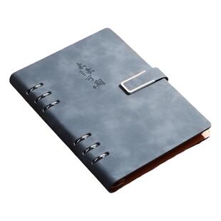 大容量活页笔记本本子定制可拆卸高颜值a5活页外壳纸商务办公加厚记事本礼盒公司礼品工作会议记录本印字logo