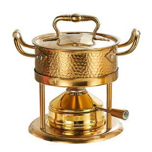 一人一锅充气火锅一位单人自助海鲜小火锅不锈钢小型瓦斯炉家用