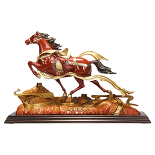 朱炳仁铜 马到成功铜摆件客厅玄关装饰马摆件开业送礼礼品