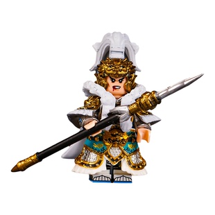 第三方人仔马超三国积木国潮武将拼装玩具男孩收藏礼物适用乐高