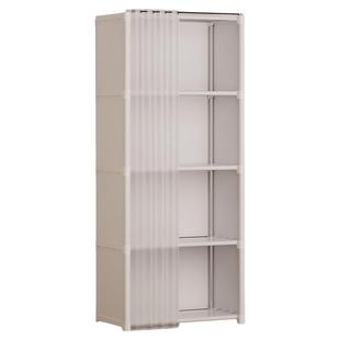 置物架多层收纳架家用卧室落地防尘简易衣柜包包展示柜免打孔放置