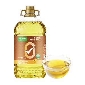 喵满分零反式脂肪乌克兰进口葵花籽油4L物理压榨食用油家用
