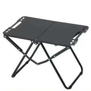 户外折叠战术桌IGT碳钢轻量化露营便携野餐茶桌野炊多功能旅行桌