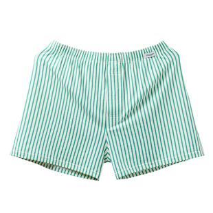 阿罗内裤男士纯棉宽松高档平角裤头2025新款条纹男款全棉四角短裤