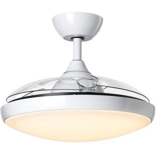 德国柏曼隐形电风扇灯卧室吸顶灯客厅餐厅一体全光谱led护眼灯具