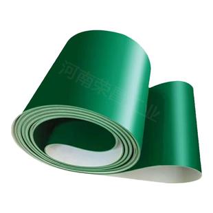 PVC绿色轻型输送带流水线转弯机皮带防跑偏爬坡提升机传送带结实