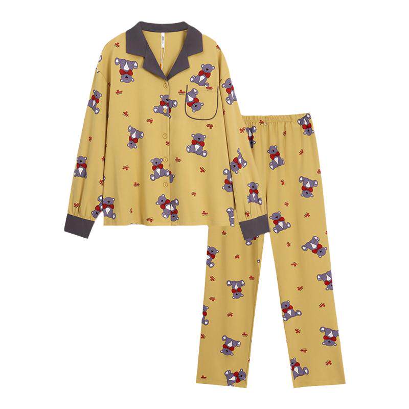 新一系女士纯棉印花舒适家居服套