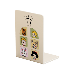 金属书立简约书立架书夹固定书本架支撑托桌面收纳书靠书挡学生用桌边创意书架书桌书挡板隔板书撑放书收纳架